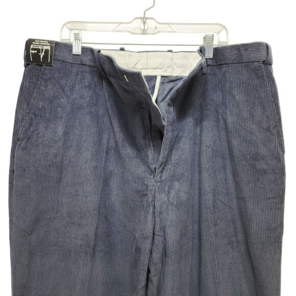 Pegasus Mens Navy Blue Corduroy Pants Size 42x31 Straight-Leg - Picture 4 of 7